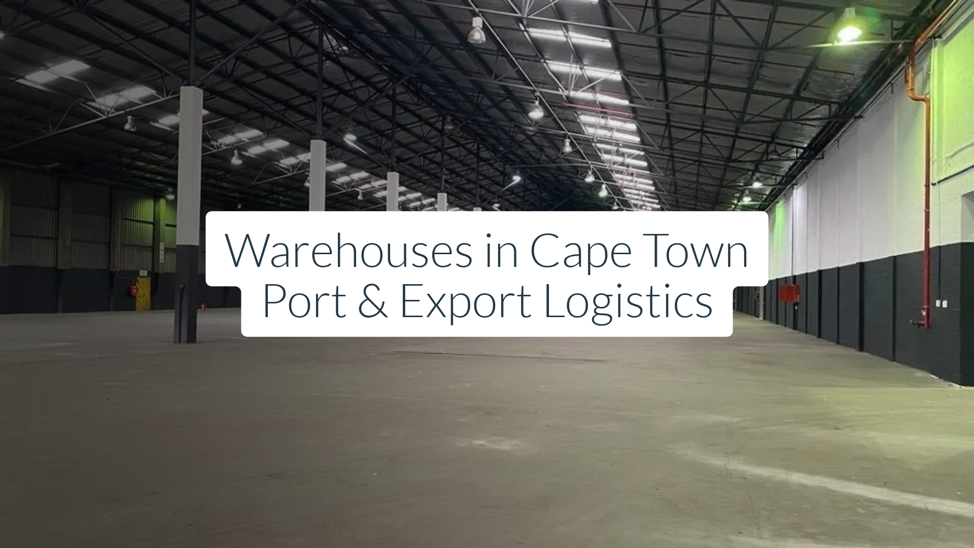 Warehouses in Cape Town | Port & Export Logistics